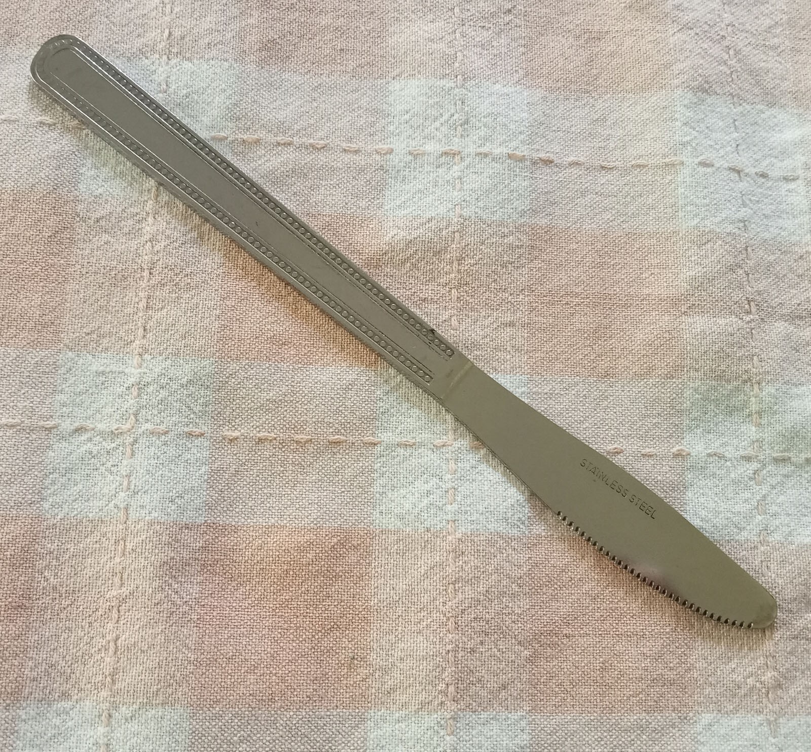 4 New Bead Edge Table Knives eBay