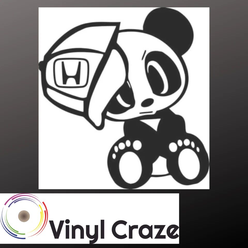 Se adapta a Honda Logo Panda Vinilo Calcomanía Adhesiva Civic Accord S2000 VTEC Si Tipo NSX Foto 4 de 4