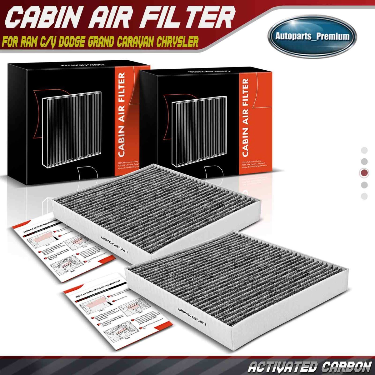 Air Cabin Filter For My Car 2x Cabin Air Filter For Chrysler Town