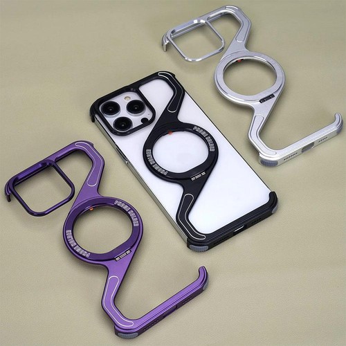 Metal Z Shape Aluminum Alloy Phone Ring Stand Case Magnetic Mag Safe a3d8 - 第 15/25 張圖片