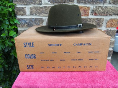 Vintage Forest Green Sheriff Campaign 