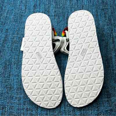 Teva Limited Edition Polaroid Sandals in Light Beige Rainbow Men\'s Size 12 NWT Teva Limited Edition Polaroid Sandals in Light Beige Rainbow  main image 3