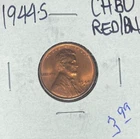 1944-S LINCOLN WHEAT CENT ~ CH/BU RED/BROWN ~BEUATIFUL COIN~