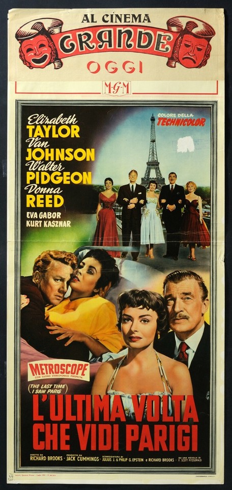 Locandina di L'ultima volta che vidi Parigi (1954)