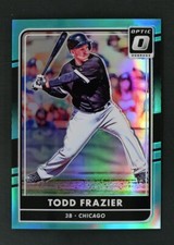 2016 Donruss Optic #70 Todd Frazier 151/299 Teal Prizm Parallel White Sox