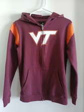 Virginia Tech Youth Hoodie Football Hokies Size L 14/16 Helmet Hood