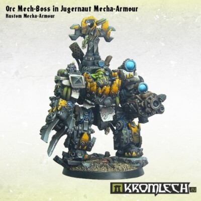 Ork Mech-Boss in Kustom Mega-Armour -Kromlech-Meganobz  Deff Dread Warboss Nob