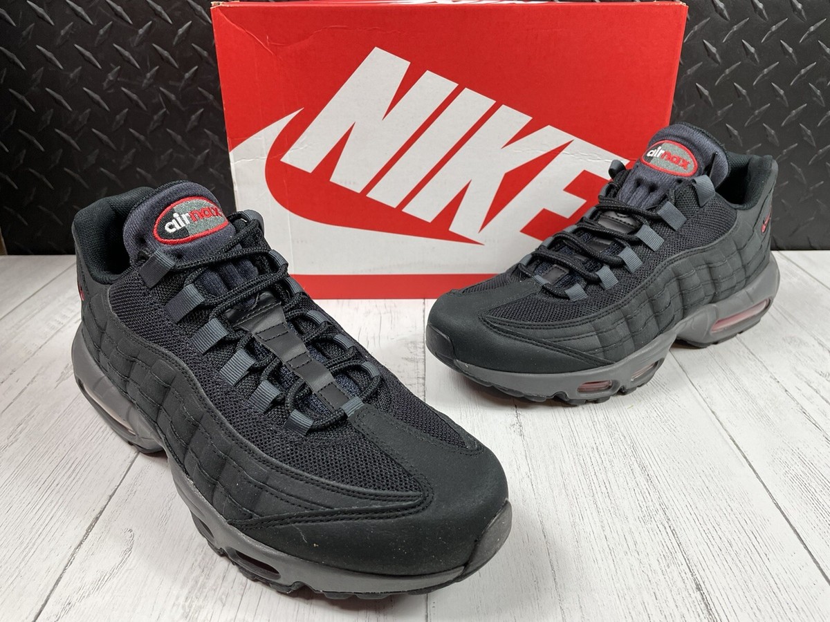 NEW NIKE AIR MAX 95 BLACK/GREY/RED MENS SIZE 11 (DV5672-001) | eBay