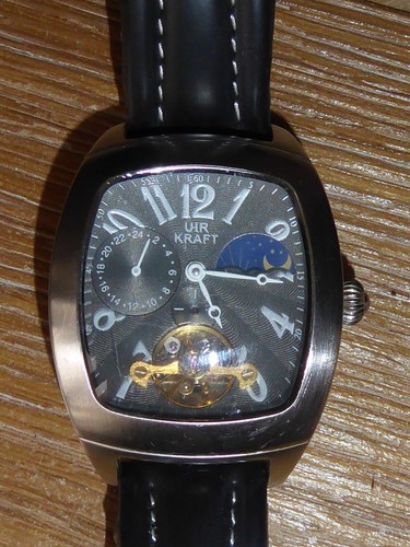 Damen Uhr KRAFT UK-100 Automatikuhr Lederarmband schwarz TOP - Bild 4 von 15