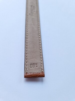 Bracelet De Montre Poiray 'Ma Première' - 17mm, Longueur 156mm, Cuir Marron