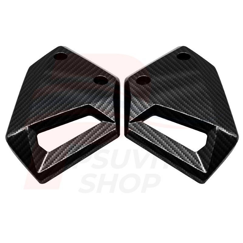Cover Side Vent Fairing R+L For GROM-125 MSX-125 2017-2019 Black Carbon