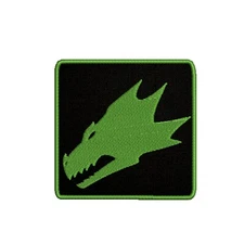 Salamander Logo Patch Embroidered Iron-On Applique Chapter Badge Gaming Sci-Fi 