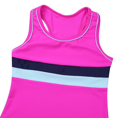 US Girls Swimsuits Two Piece Tankini Set Rash Guard Bathing Suits Beach Swimwear - 第 7/96 張圖片