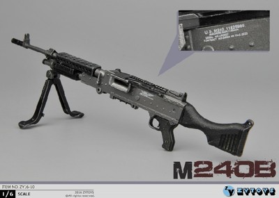 トイガン mzee ZYTOYS ZY16-9 1/6 Black M240L Machine Gun
