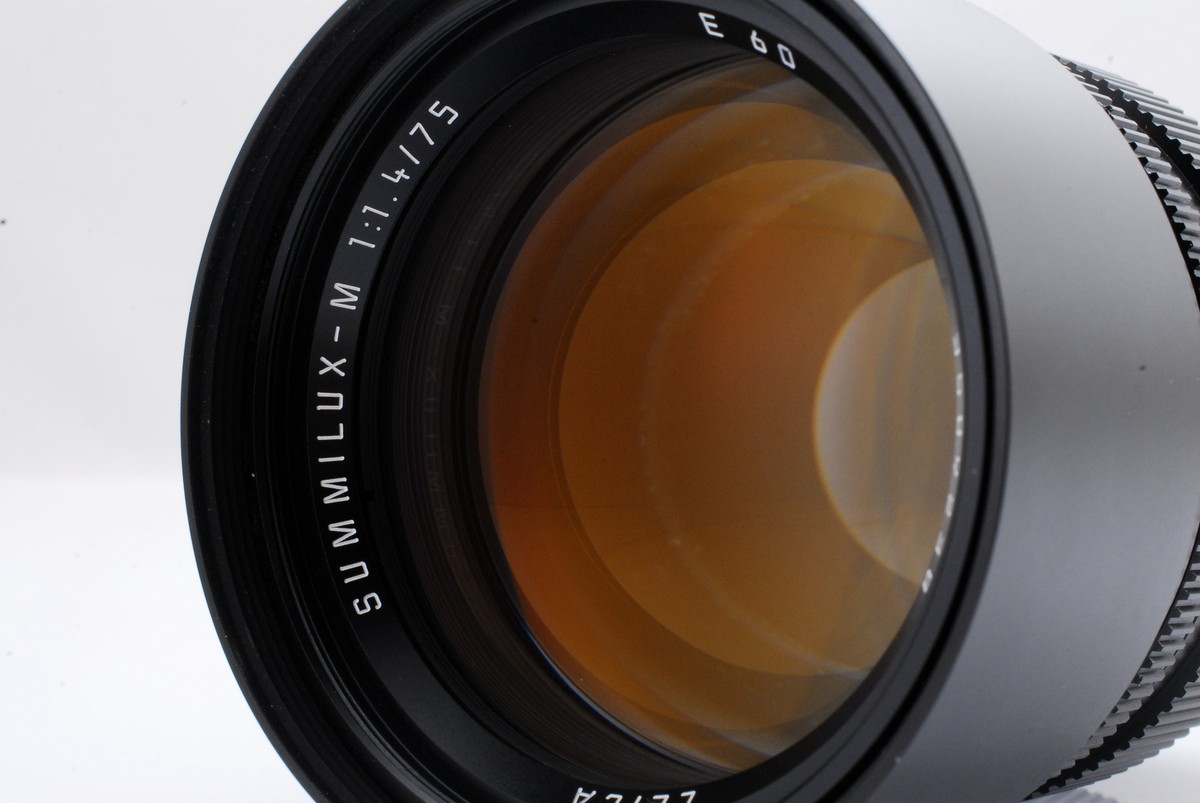 美品 ライカ Leica Summilux-M 75mm f1.4 E60 Leica Summilux-M 75mm f1.4 11815 E60 Rare 1.4/75 LNIB lens