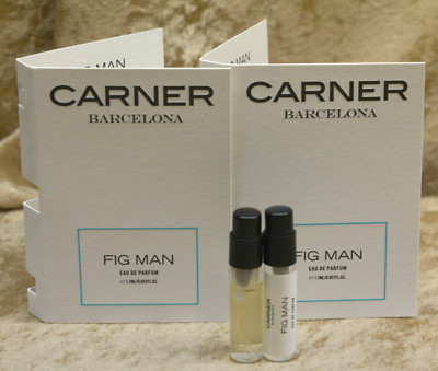 FIG MAN CARNER BARCELONA 2 x SAMPLES 0.05 FL. OZ. 1.7 ML EAU DE PARFUM