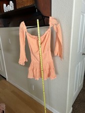 Guess dress, NWOT - fitted, off shoulder, boho style gauze like material