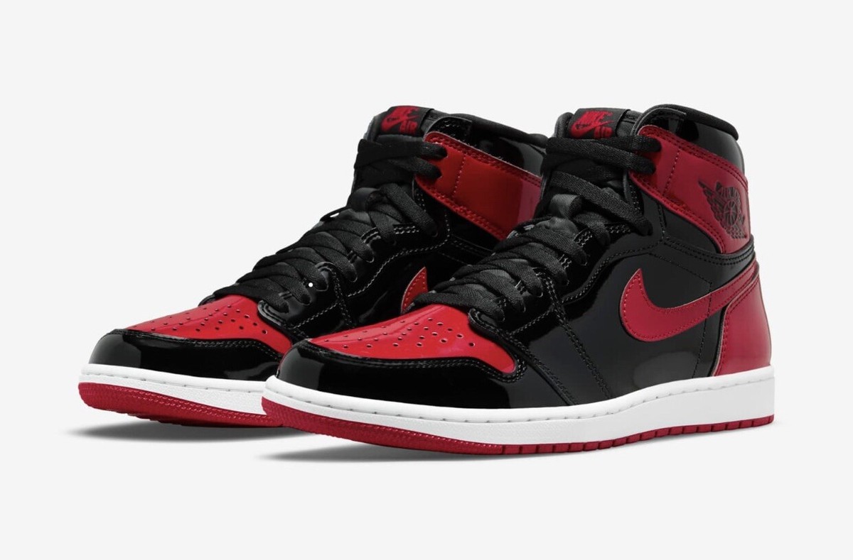 s*a様 NIKE AIR JORDAN 1 RETRO HIGH Nike Air Jordan 1 Retro High OG Bred Patent Men's sz 9