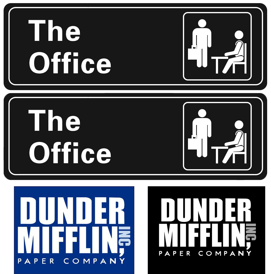 Dunder Mifflin Paper Company Logo Sticker Decal (The Office Funny tv Show)  3 x 4 inch c