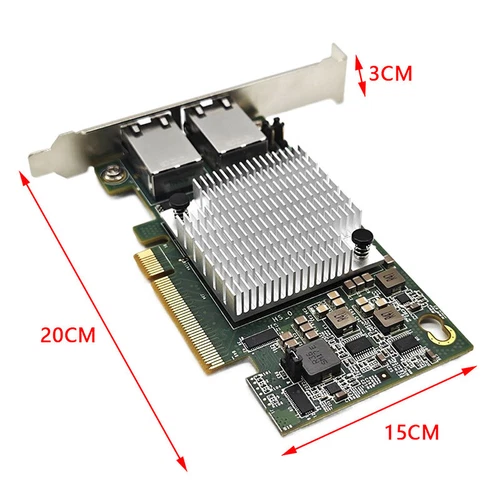 For Intel X540-T2 X540-AT2 10G PCI-E Dual RJ45 Ports Ethernet Network Adapter - Picture 8 of 12