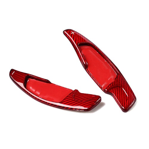 For BMW 5/7 SERIES Red Carbon Fiber Steering Wheel Shift Paddle Extension - Picture 8 of 8