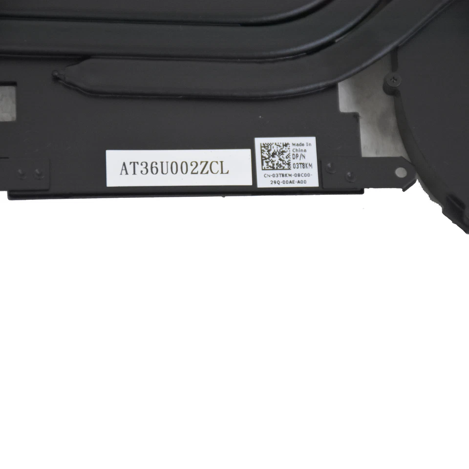 Dell Alienware m15 R6 CPU GPU Cooling Fan Heatsink Assembly AT36U002ZCL 3T8KM - Image 4 of 4