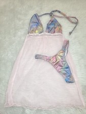 Exotic Handmade Pink Dancewear 2 PC. Set Size Small/Medium