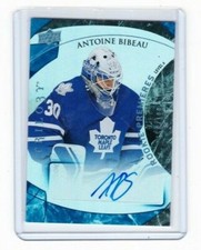 2015 2015-16 UPPER DECK TRILOGY ANTOINE BIBEAU ROOKIE LVL 2 AUTO BLUE /199 145