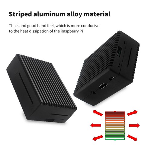 Passive Cooling Shell Case for Raspberry Pi 3B/3B+ Heat Dissipation Cover - Afbeelding 4 van 11