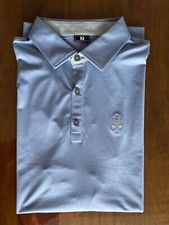 NWT MEN'S FOOTJOY POLO, SIZE: XL, COLOR: LIGHT BLUE M18 