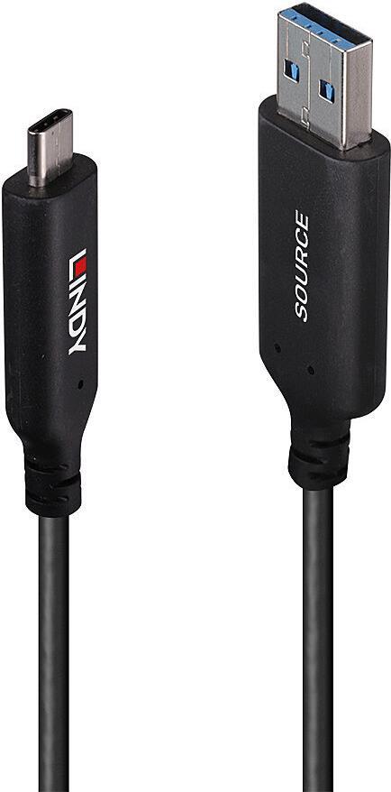 3161877 Lindy Lindy 50m USB 3.2 Gen 1 Typ A an C Hybridkabel (43397)