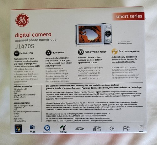 ๐ NEW Open Box GE General Electric J1470S 14.1MP Compact Digital Camera - Black - Picture 13 of 18