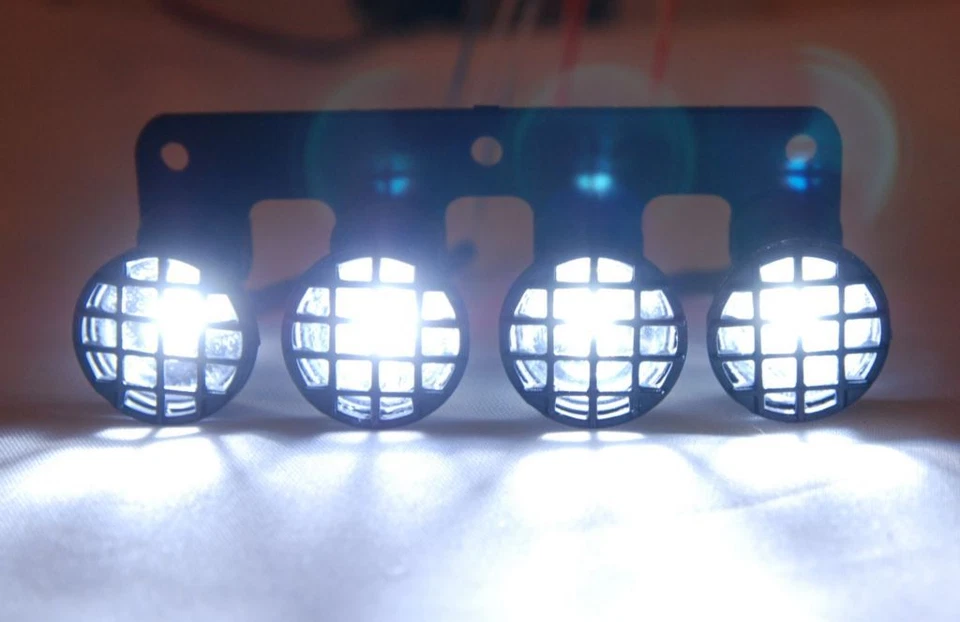 RPM Front Canister light Bar with RC LED Lights 80983  Chrome LEDs Included - Image 2 of 2