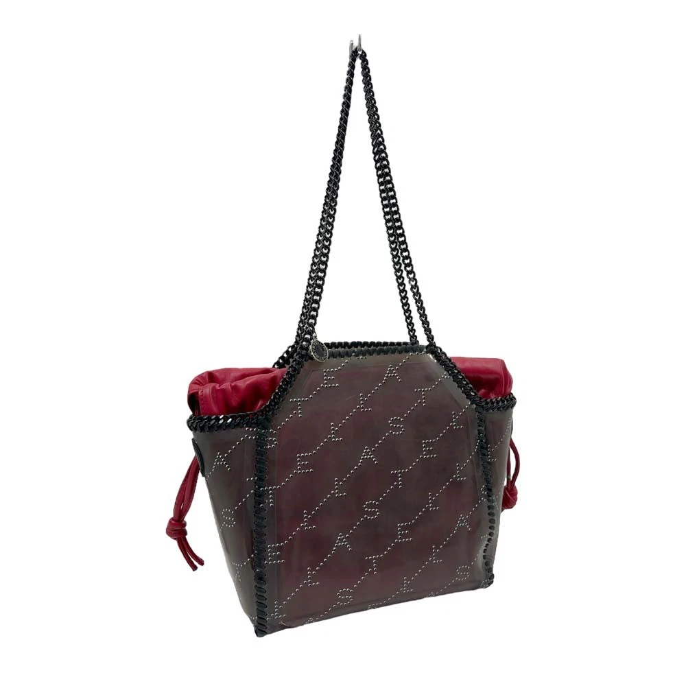 Stella McCartney — Stella McCartney Chain Shoulder Leather Black Shoulder Bag Women's #KNB1887