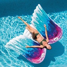 Luftmatratze Angel Wings Mat 251x160cm große Badeinsel Schwimmmatratze