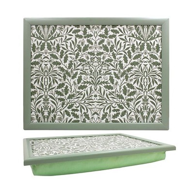 Lap Tray William Morris Acorn gepolstert grün Sitzsack Laptop Frühstück Bett Tablett