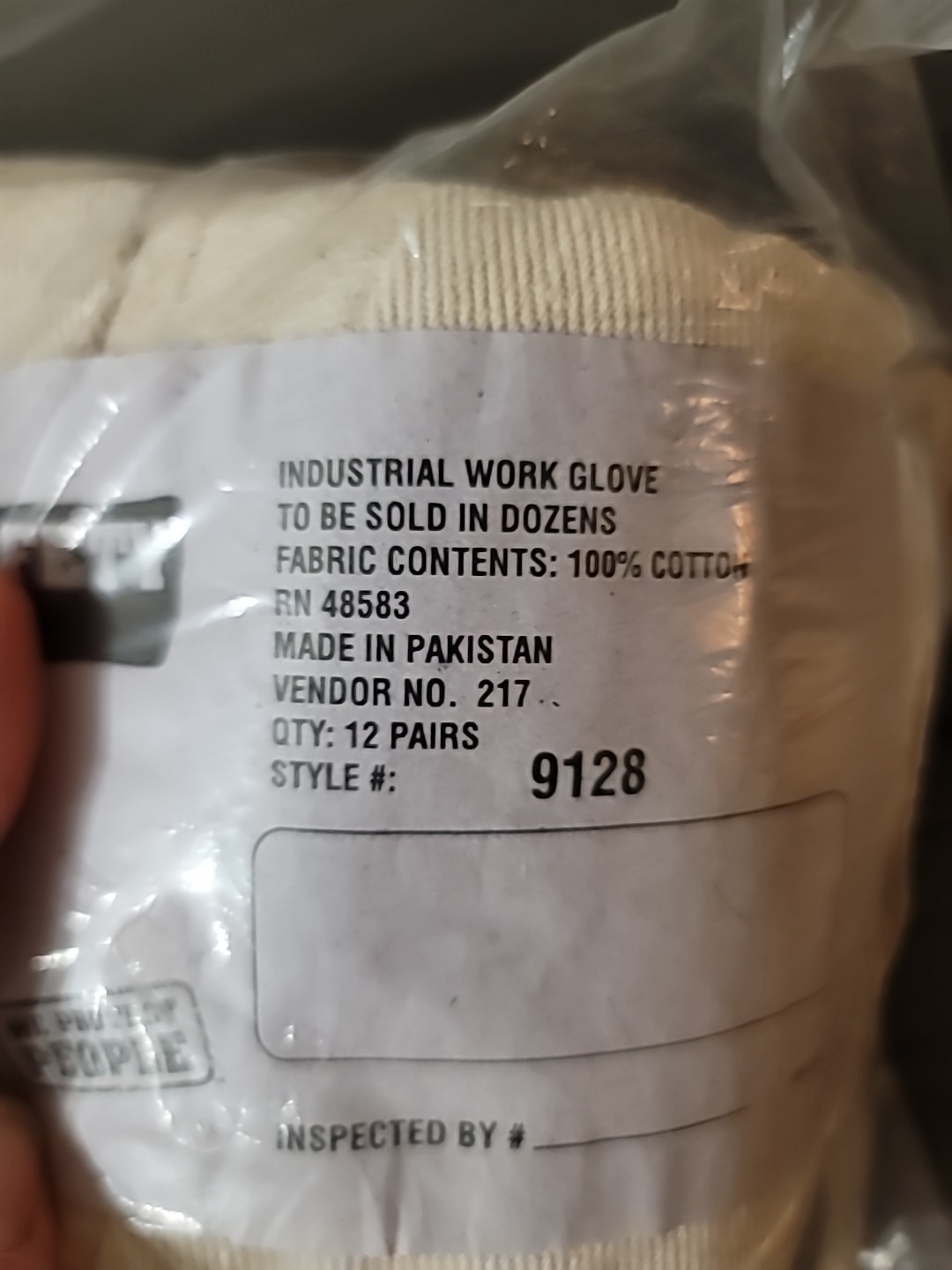 11 PAIRS MCR Safety Hot Mill Work Gloves 100% Cotton Tan Large 9128