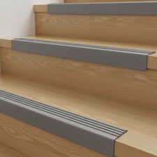 4mm Thick Rubber Stair Nosing Self Adhesive Anti-slip Stair Edge Guard Trim NEW
