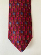 J. Garcia Men's Necktie Tie Silk Satin Zoot Collection Fifteen Red Purple 57"