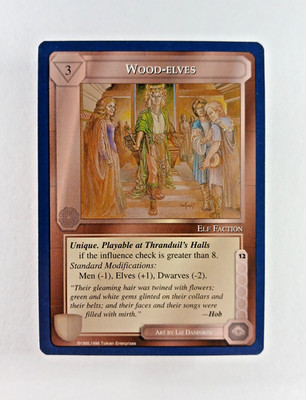 Wood Elves - Middle Earth CCG card (1995 ICE) MECCG Wizards Unlimited LotR