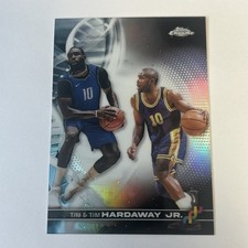 Tim Hardaway & Tim Hardaway Jr. 2024 Topps Chrome DNA Refractor #DNA-2 NBA
