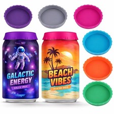 6x Dosendeckel Deckel für Dosen Getränke Getränkedosen Silikon Verschluss