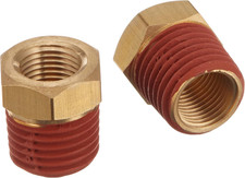 2 Pack Brass Adaptor 1/8" Female BSP to 1/4" Male NPT Air Fitting Connector