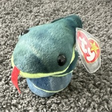 Ty Beanie Babies Hissy Snake Plush Original 1997 with Tags