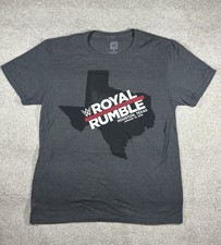 WWE Royal Rumble Shirt Mens Medium I Was There 2020 Houston TX Wrestling Gray