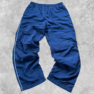 Nike Dri-FIT Trainingshose Herren L Navy Blau Mesh Vintage Track Pants