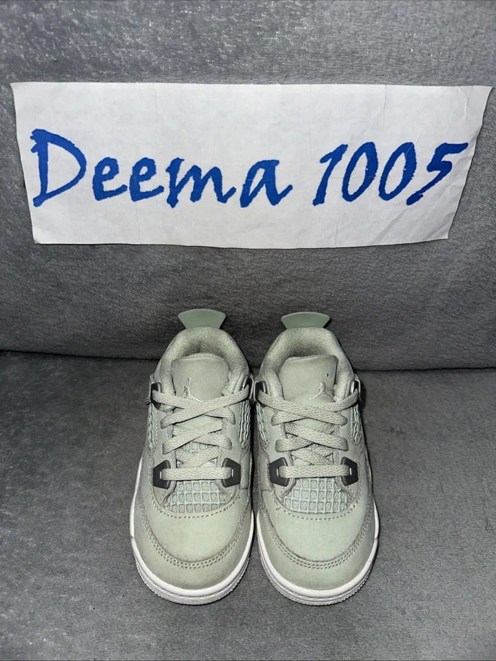 Toddler Air Jordan 4 Retro Shoes ‘Abundance / Seafoam’ HV4384 003 - Size 7C - Image 3 of 4