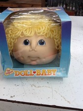 1984 The Original Doll Baby Vintage Doll Head BY Martha Nelson Blonde with Box