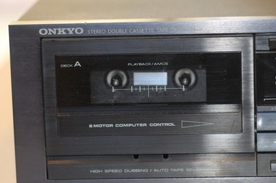 ONKYO TA-W450 Stereo - Double Cassette Tape Deck w/ Recording