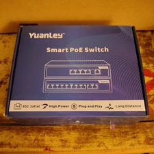 Yuanley Smart PoE Switch 8poE+2G 10/100/1000 Mbpe Model: Ys2082G-P